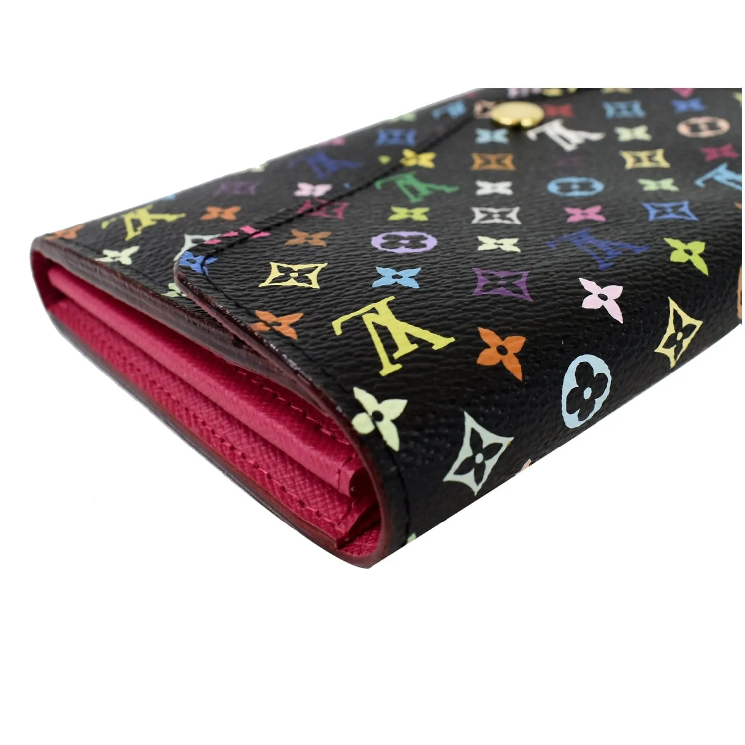 LOUIS VUITTON Sarah NM Multicolor Monogram Wallet Black