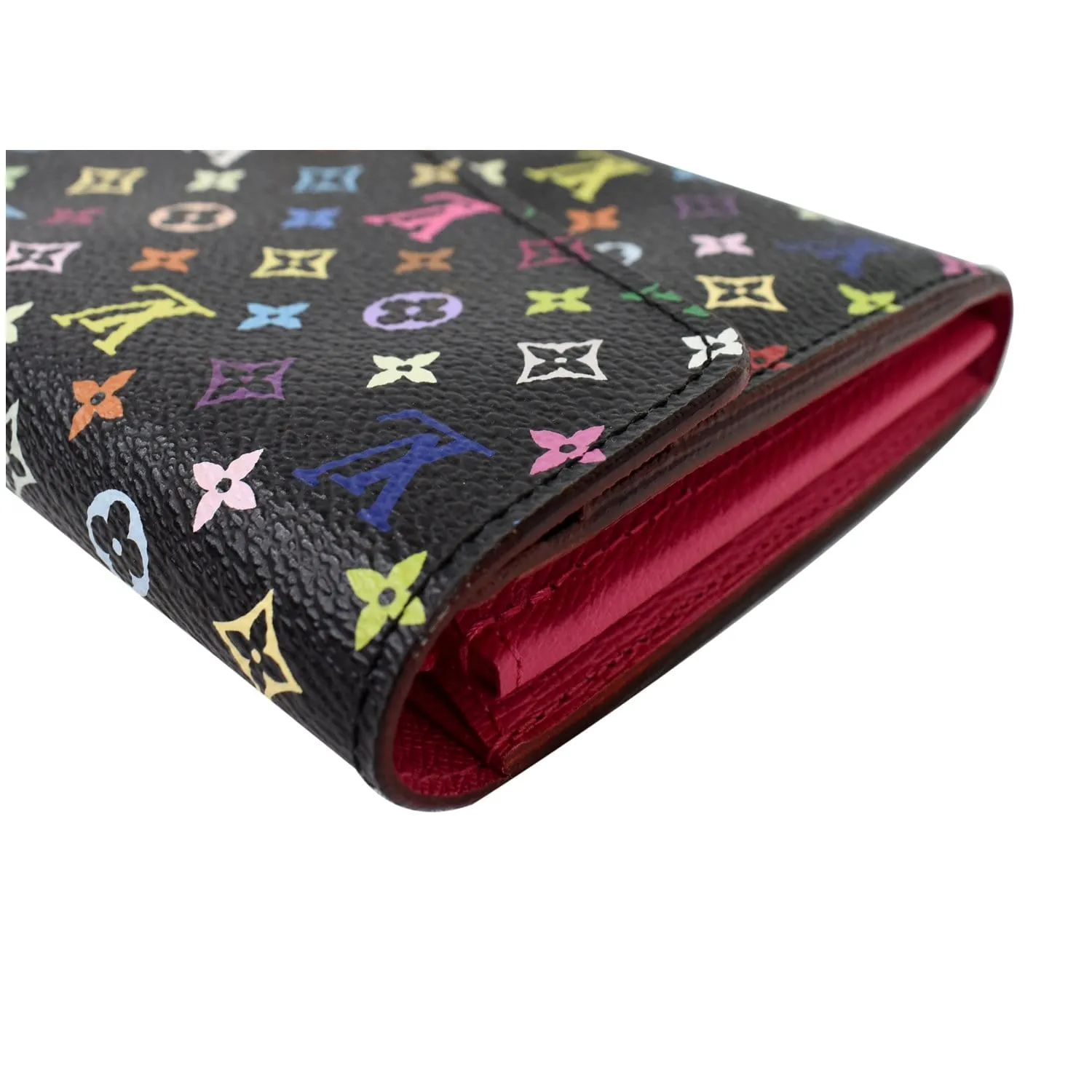 LOUIS VUITTON Sarah NM Multicolor Monogram Wallet Black