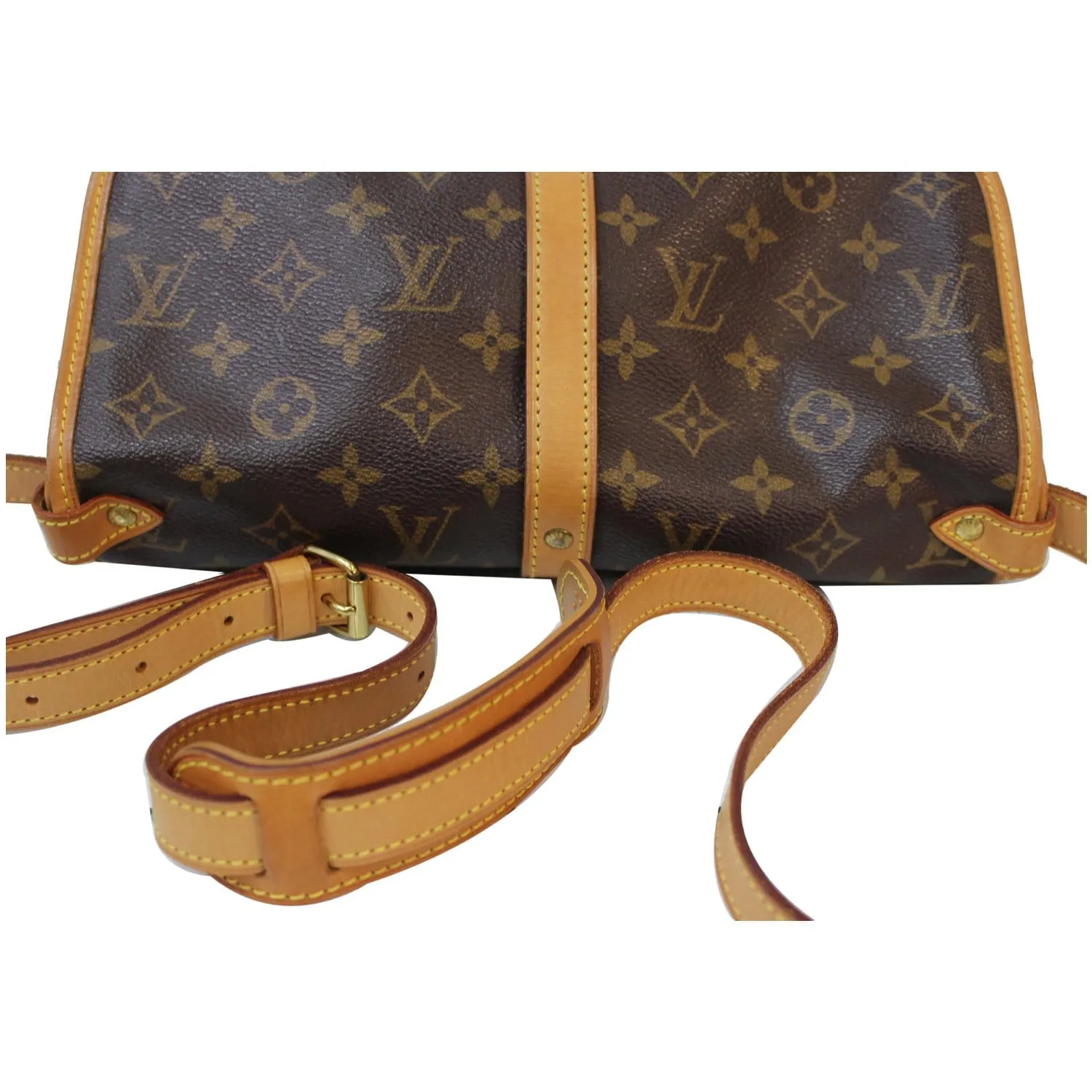 LOUIS VUITTON Saumur 30 Monogram Canvas Shoulder Bag Brown