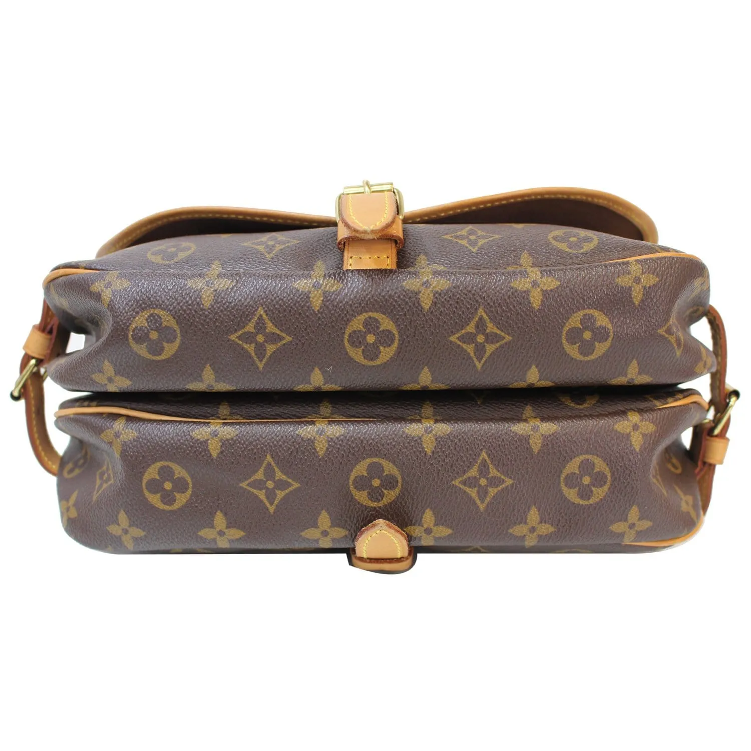 LOUIS VUITTON Saumur 30 Monogram Canvas Shoulder Bag Brown