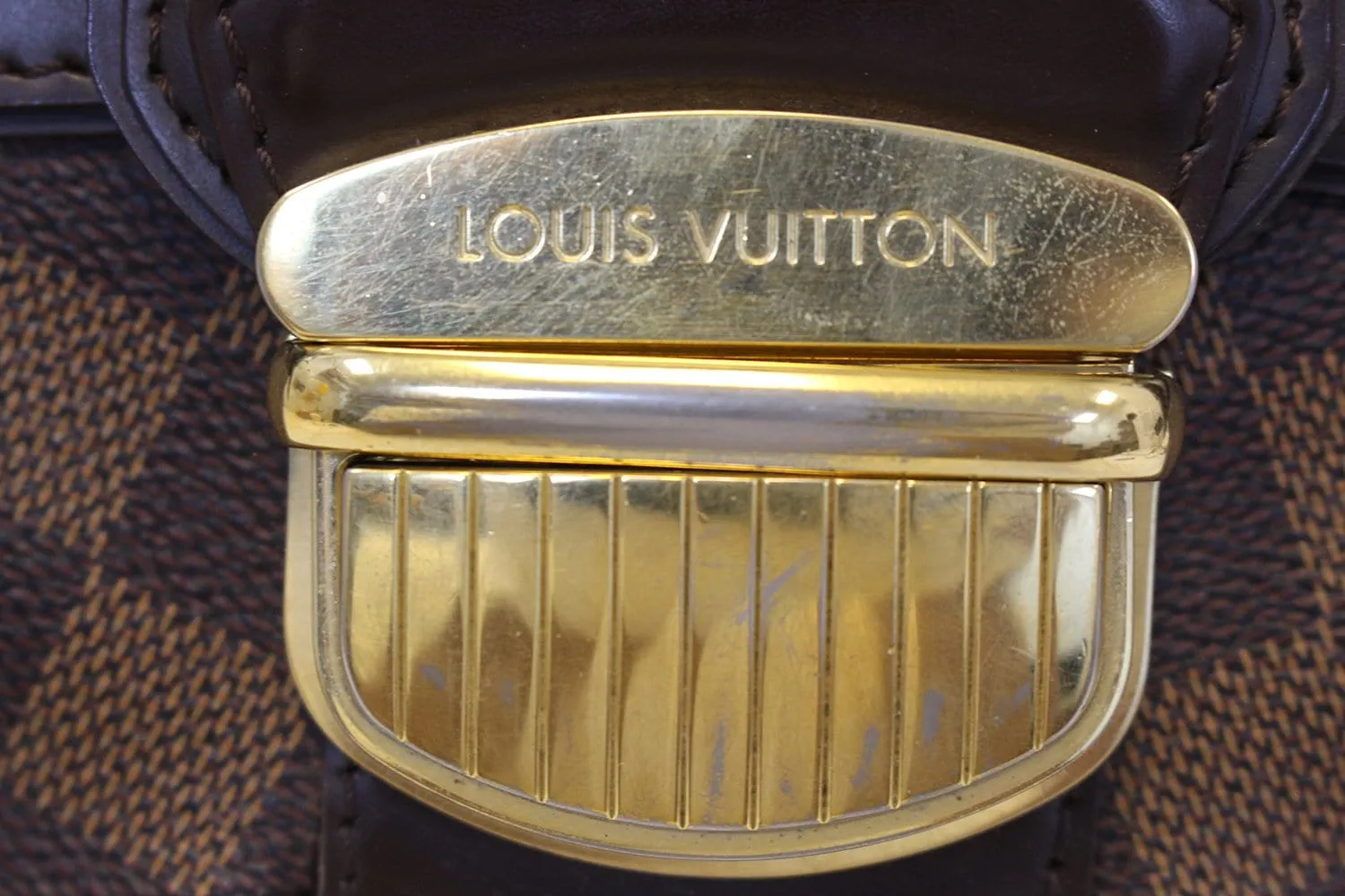 LOUIS VUITTON Sistina PM Damier Ebene Shoulder Handbag