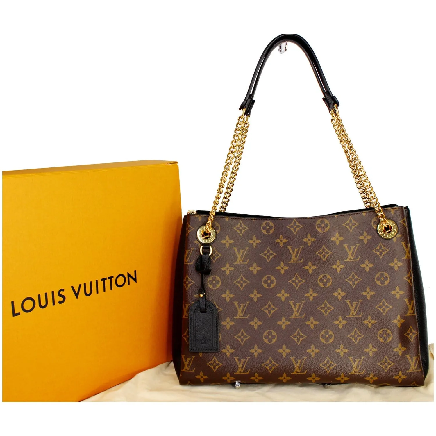 LOUIS VUITTON Surene MM Monogram Canvas Shoulder Bag Brown