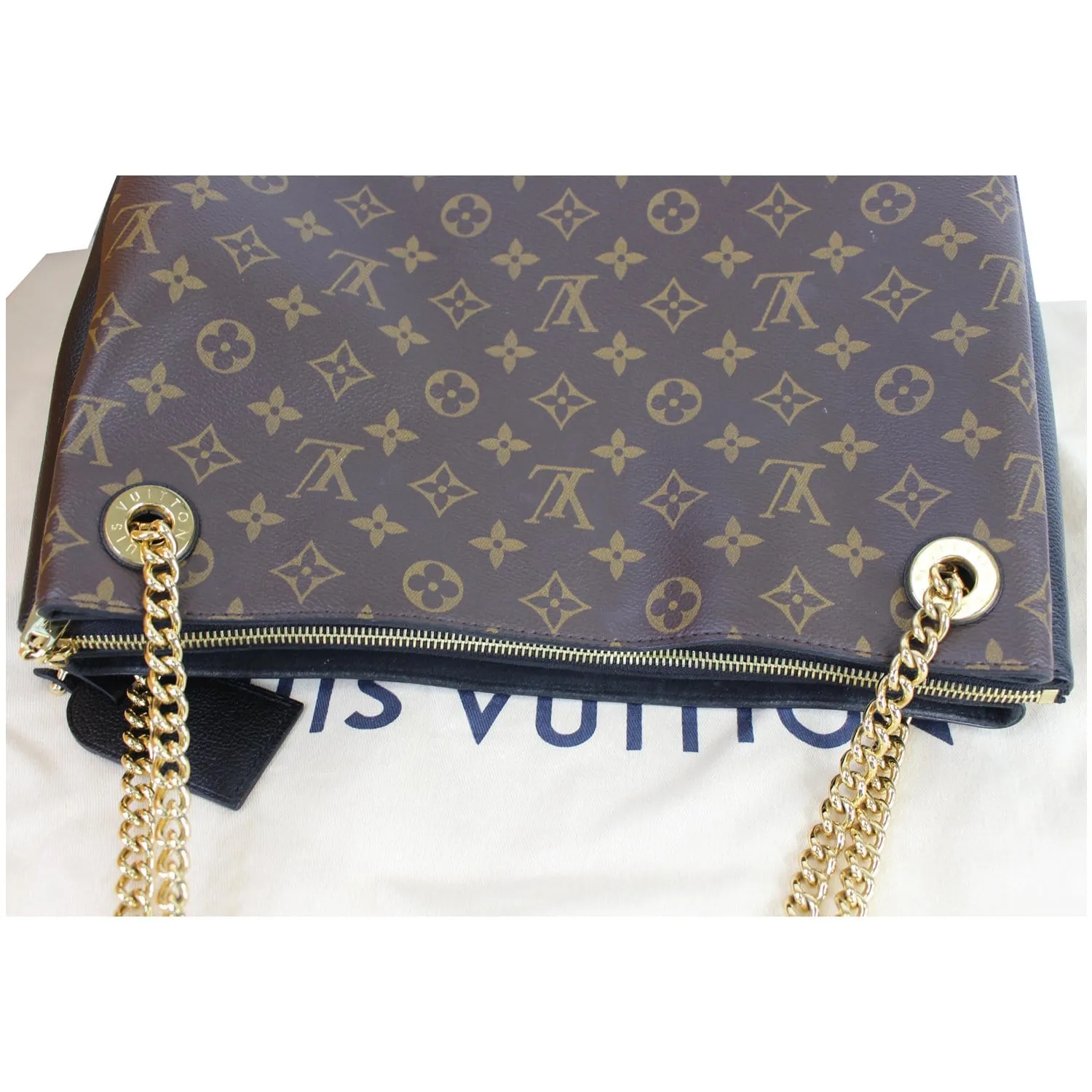 LOUIS VUITTON Surene MM Monogram Canvas Shoulder Bag Brown