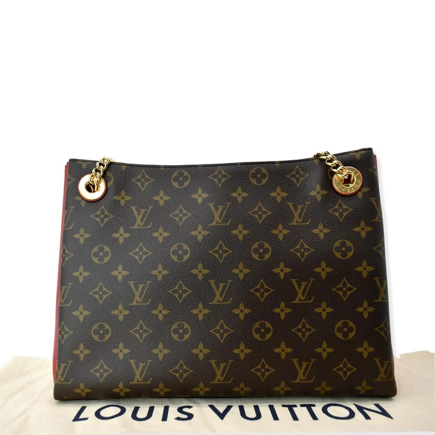 LOUIS VUITTON Surene MM Monogram Canvas Shoulder Bag Cerise
