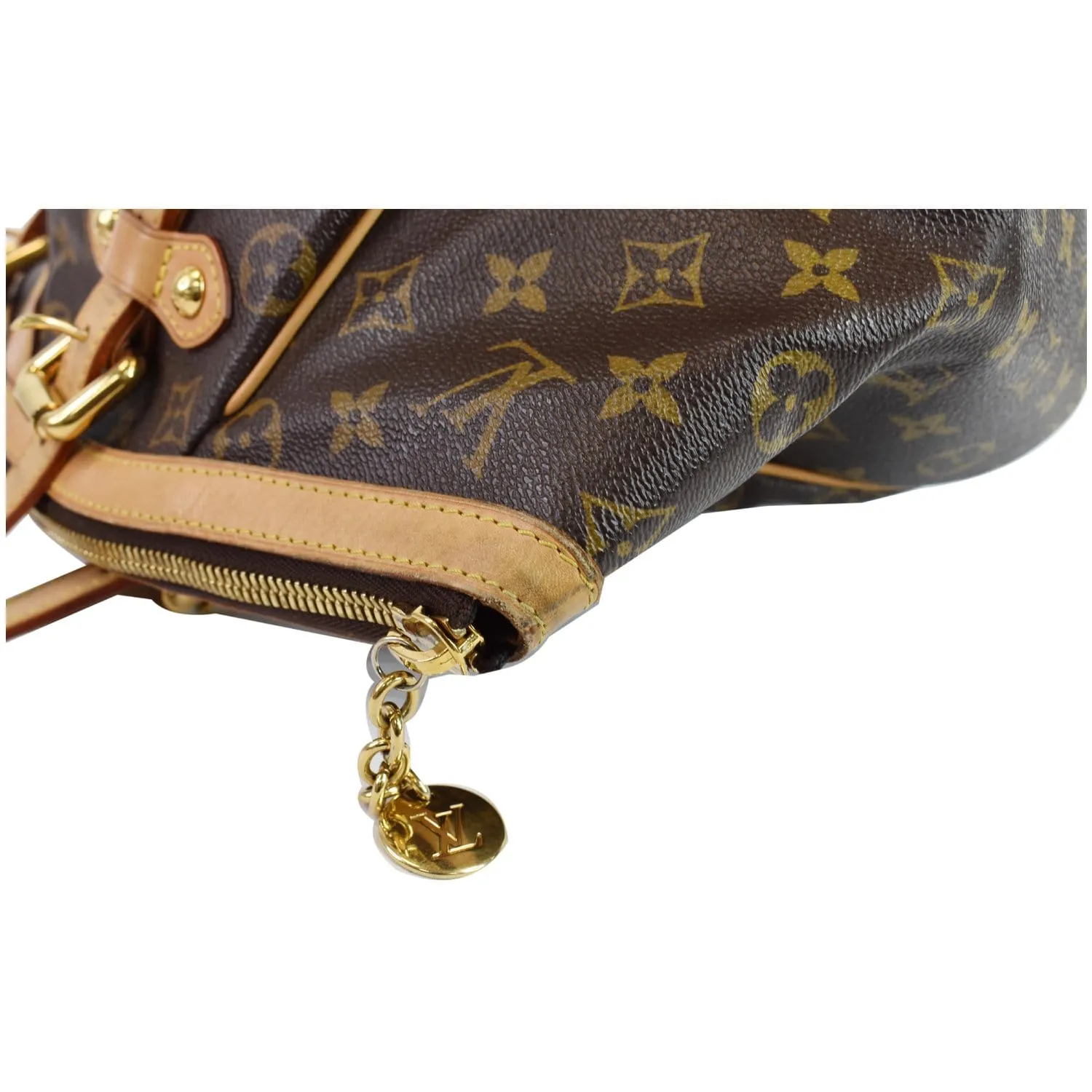 LOUIS VUITTON Tivoli GM Monogram Canvas Shoulder Bag Brown