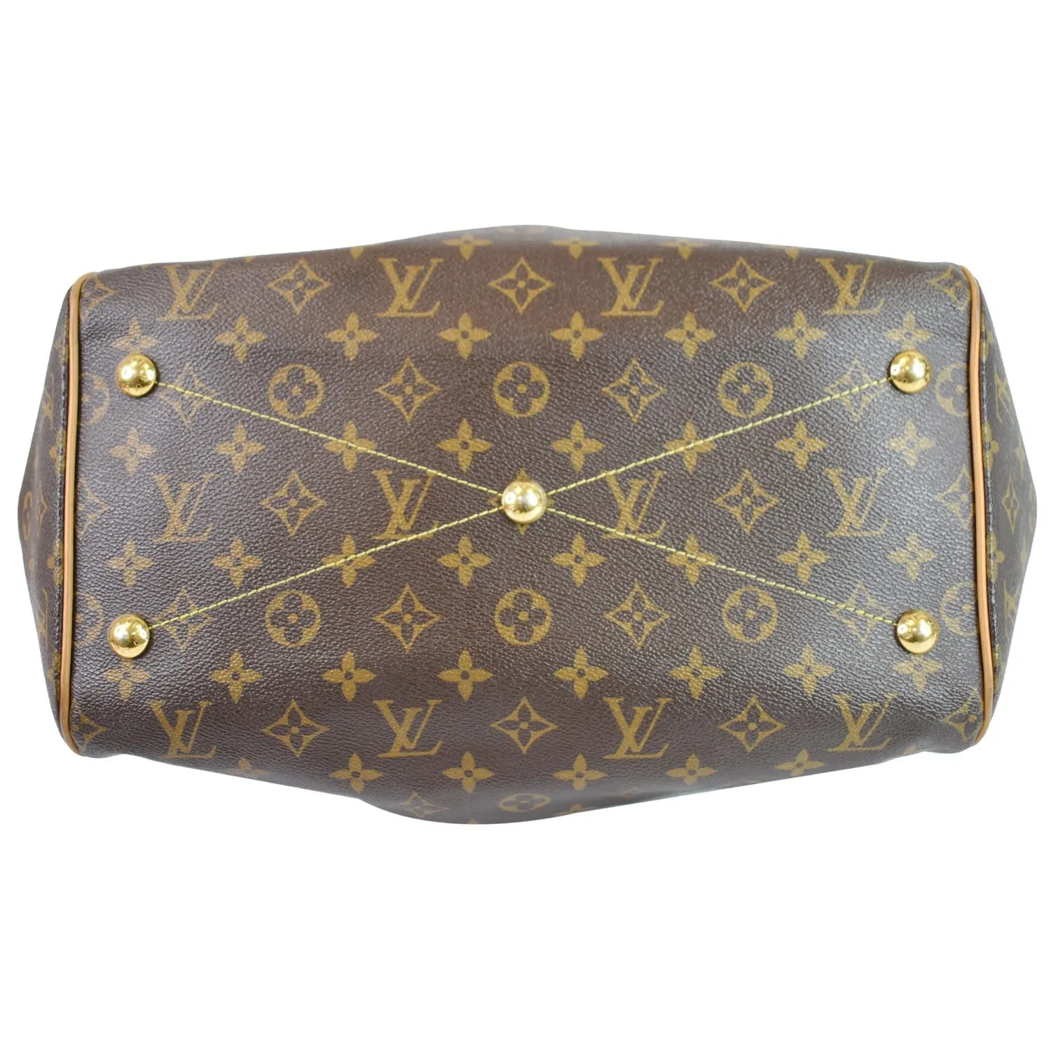 LOUIS VUITTON Tivoli GM Monogram Canvas Shoulder Bag Brown