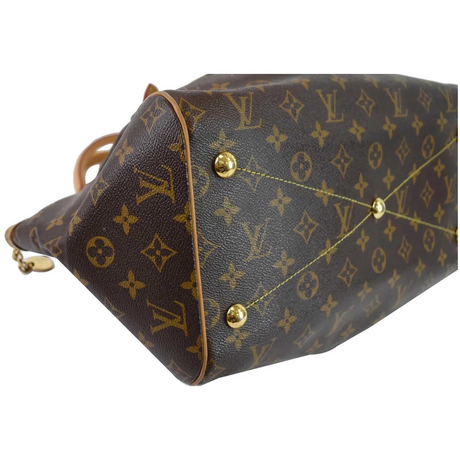 LOUIS VUITTON Tivoli GM Monogram Canvas Shoulder Bag Brown