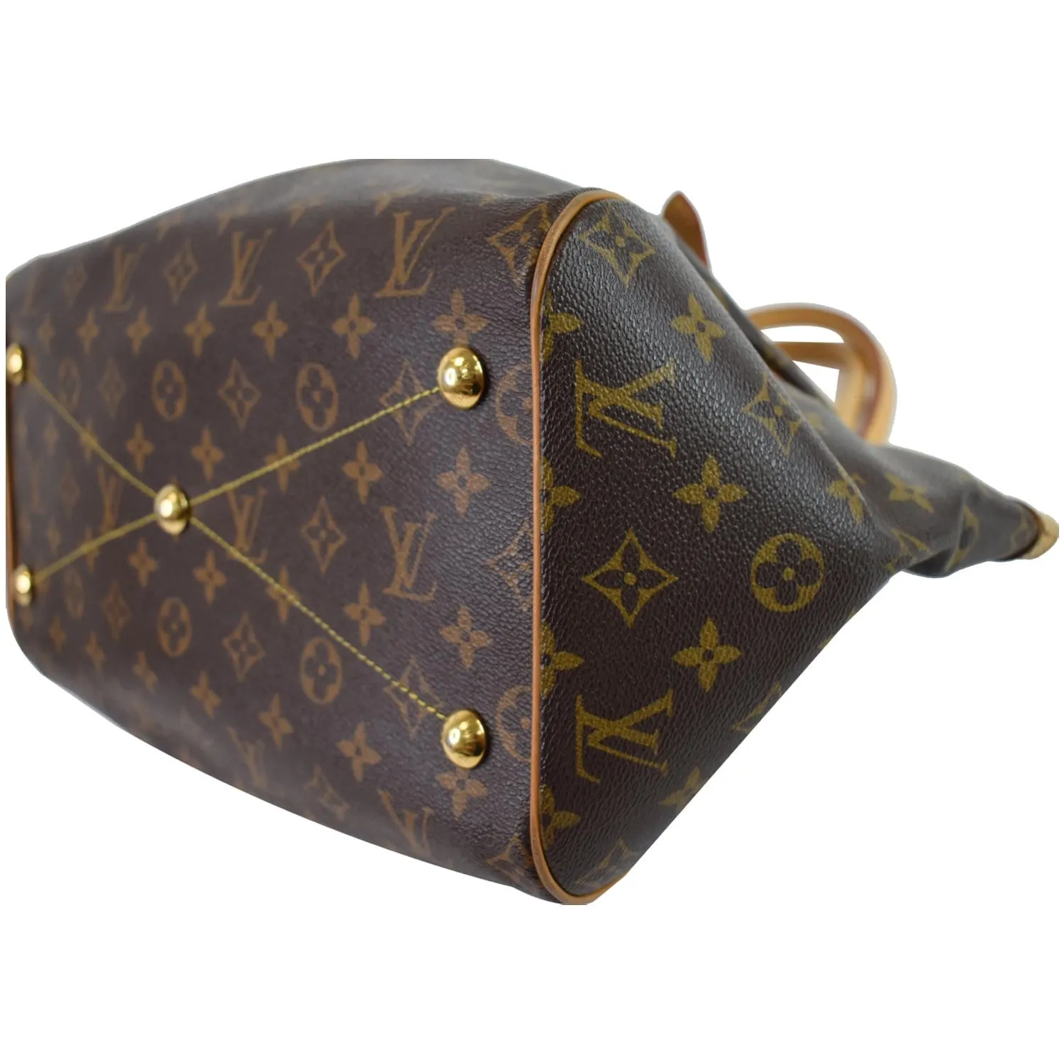 LOUIS VUITTON Tivoli GM Monogram Canvas Shoulder Bag Brown