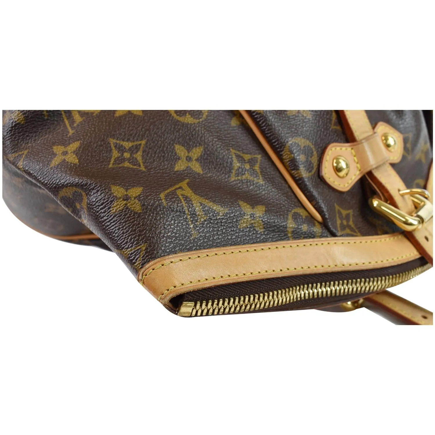 LOUIS VUITTON Tivoli GM Monogram Canvas Shoulder Bag Brown