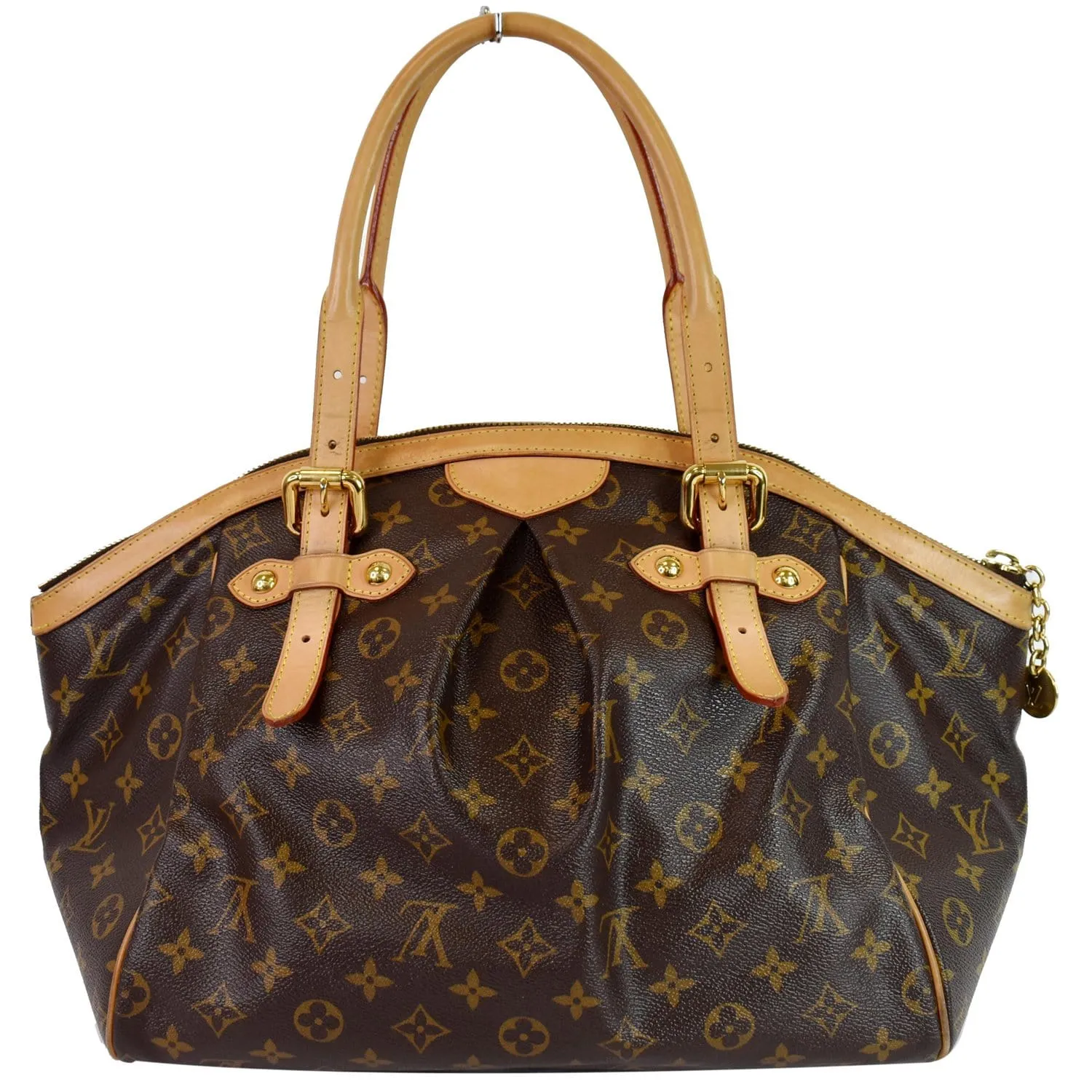 LOUIS VUITTON Tivoli GM Monogram Canvas Shoulder Bag Brown