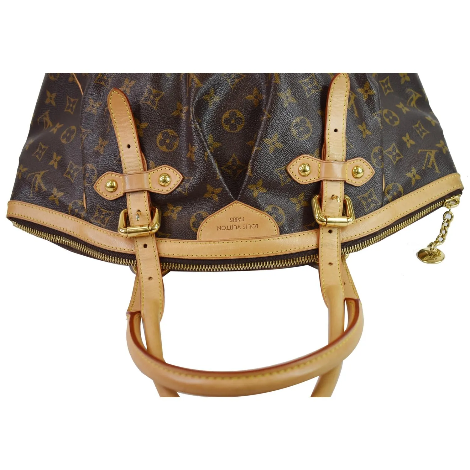 LOUIS VUITTON Tivoli GM Monogram Canvas Shoulder Bag Brown
