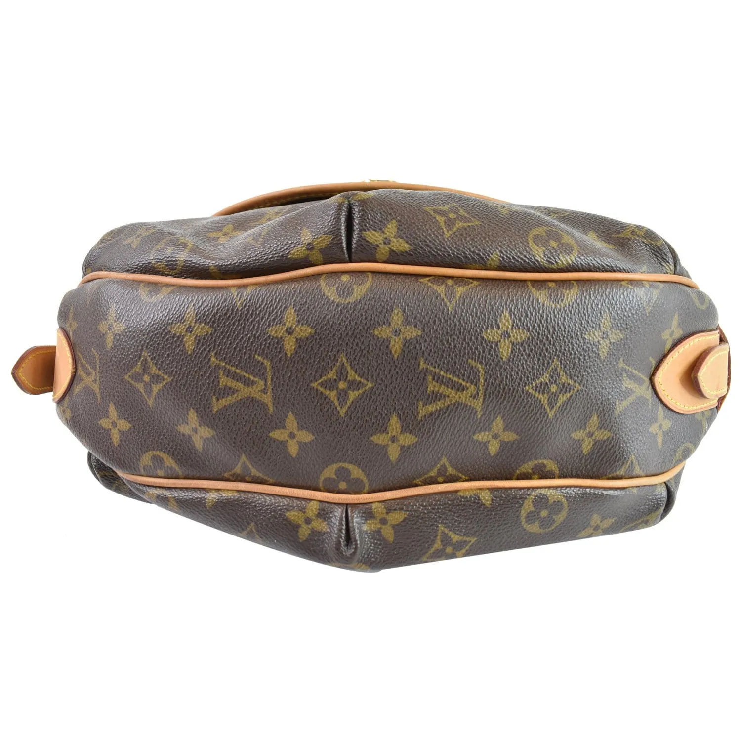LOUIS VUITTON Tulum GM Monogram Canvas Shoulder Bag Brown