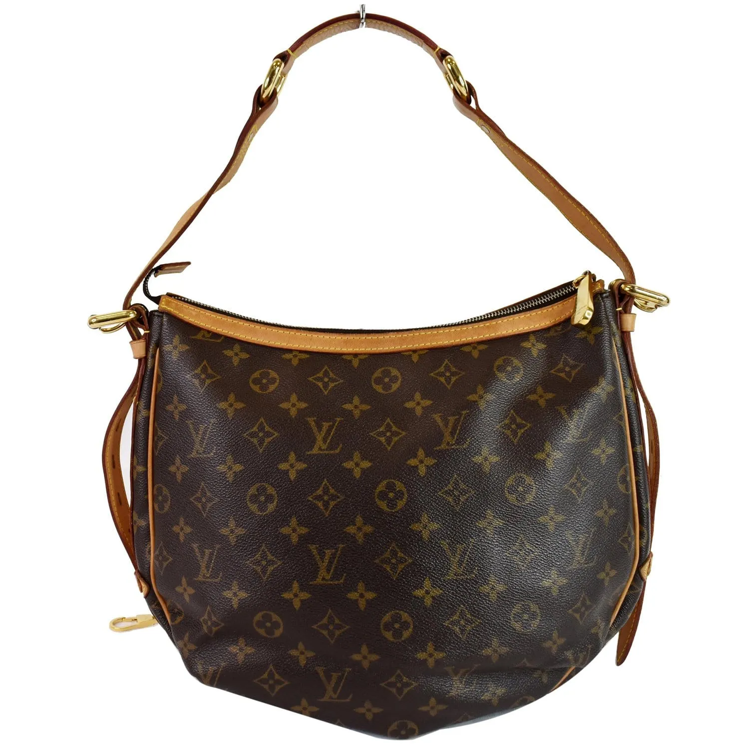 LOUIS VUITTON Tulum GM Monogram Canvas Shoulder Bag Brown