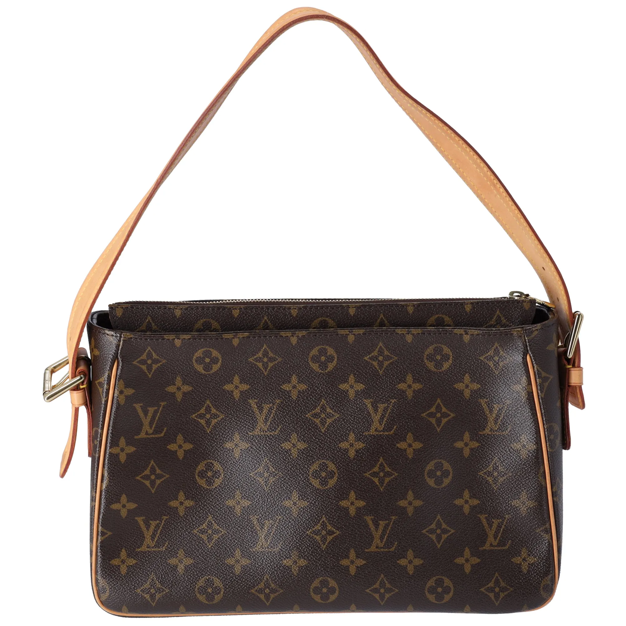 Louis Vuitton Viva Cite GM Monogram Shoulder Bag M51163 Brown Canvas