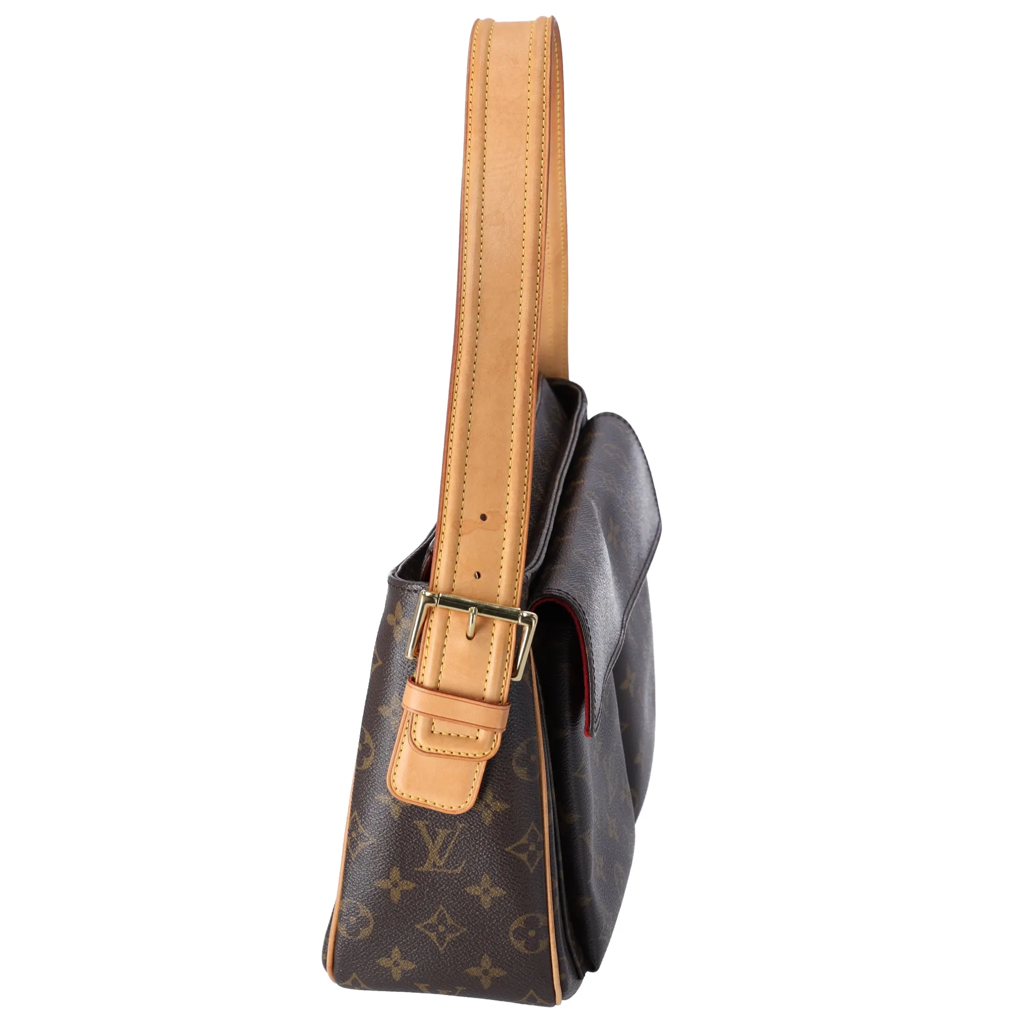 Louis Vuitton Viva Cite GM Monogram Shoulder Bag M51163 Brown Canvas