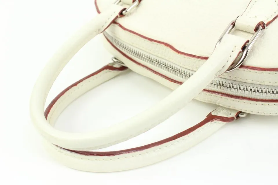 Louis Vuitton White Taurillon Leather Parnassea Alma PPM 76llk322s
