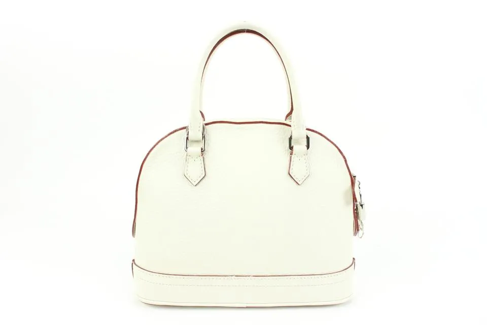 Louis Vuitton White Taurillon Leather Parnassea Alma PPM 76llk322s