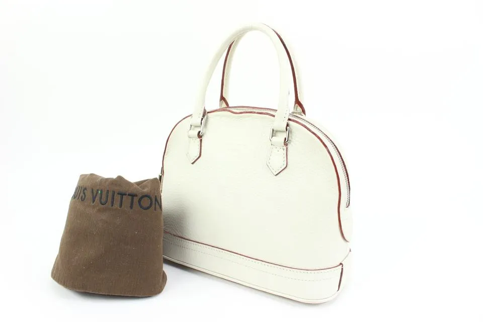 Louis Vuitton White Taurillon Leather Parnassea Alma PPM 76llk322s