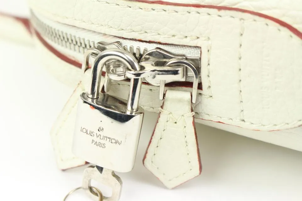 Louis Vuitton White Taurillon Leather Parnassea Alma PPM 76llk322s