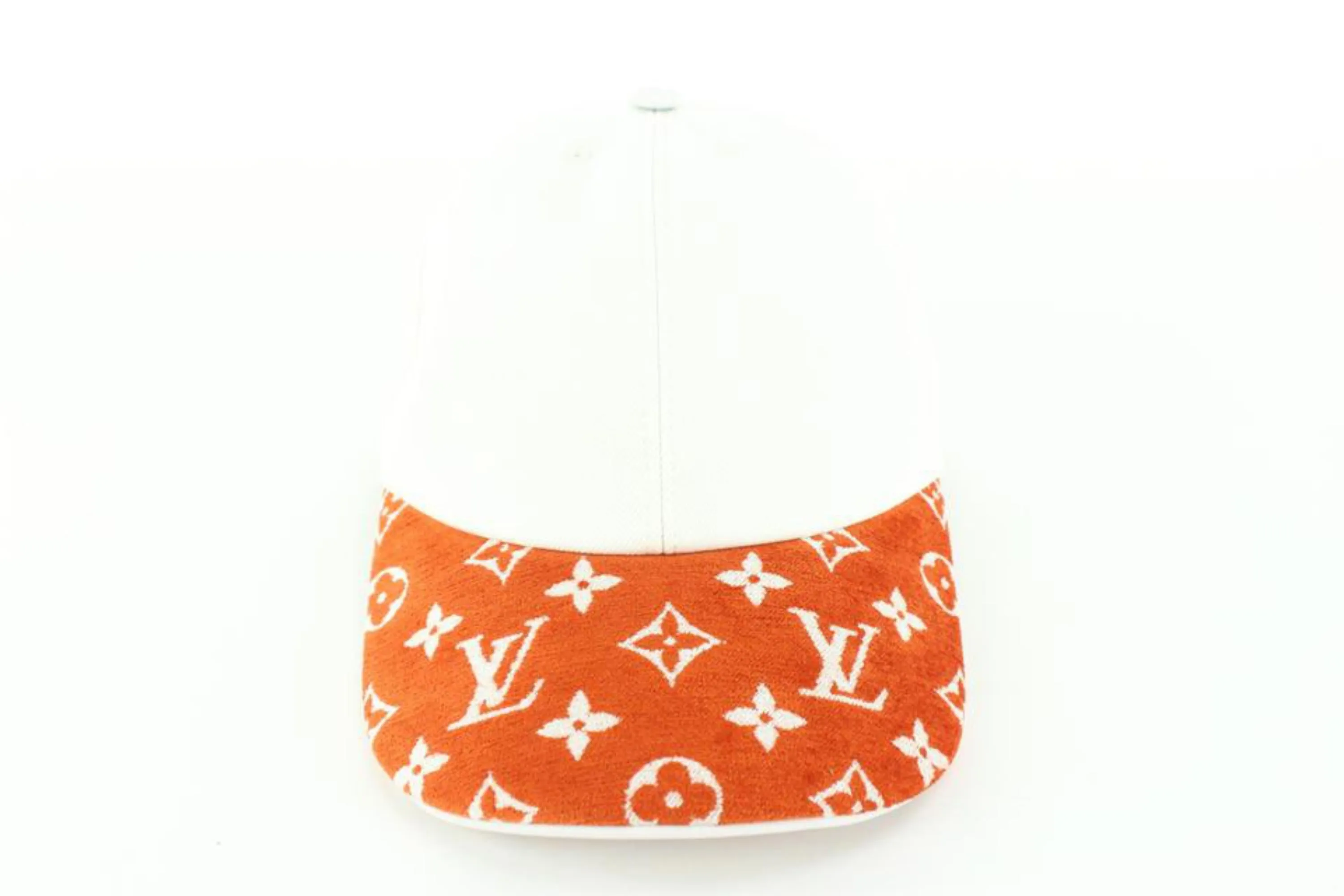 Louis Vuitton White x Terracotta Match Cap Easy Ou Pas Hat 18LZ517S