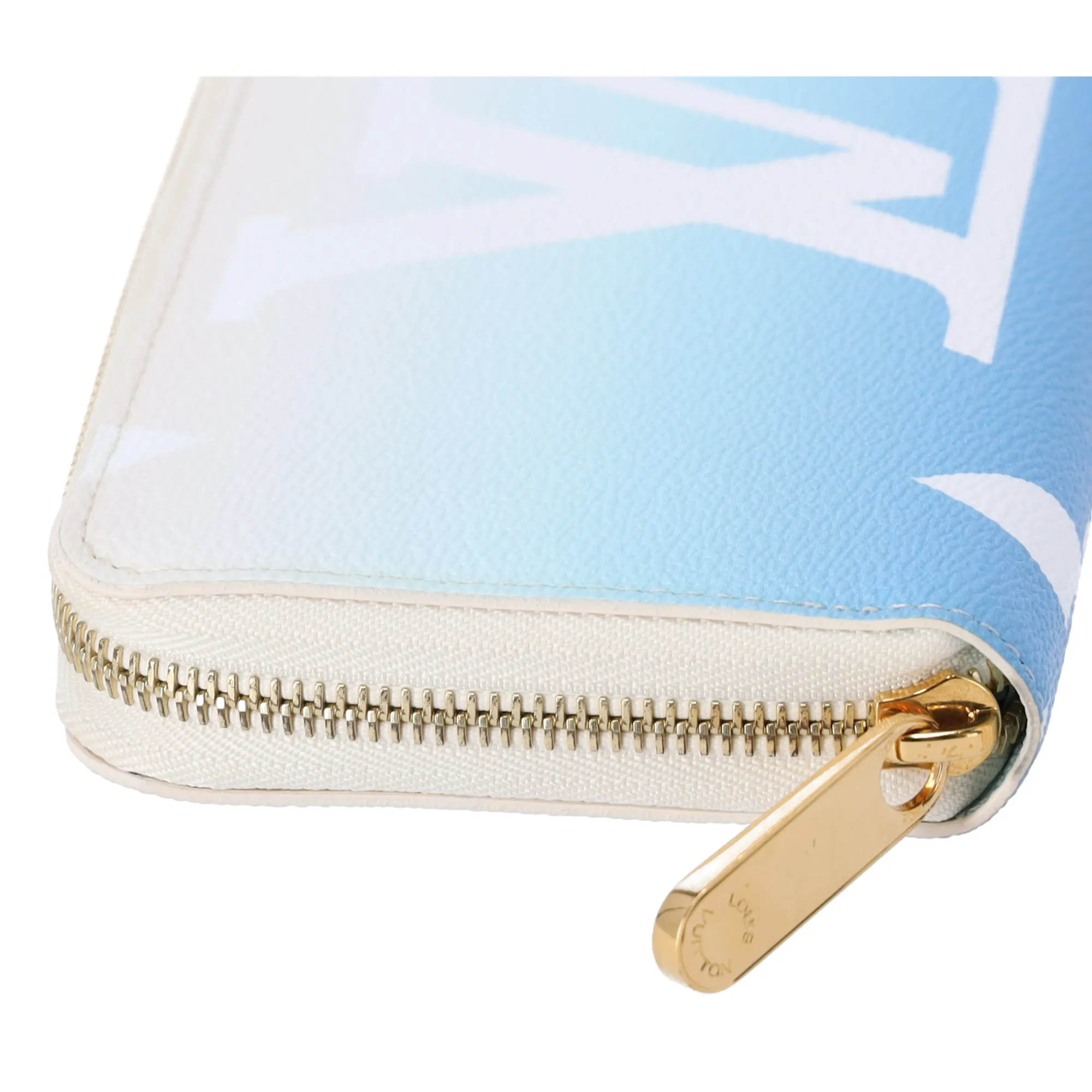 Louis Vuitton Zippy Wallet By the Pool Long Wallet M80360 Blue Monogram Canvas