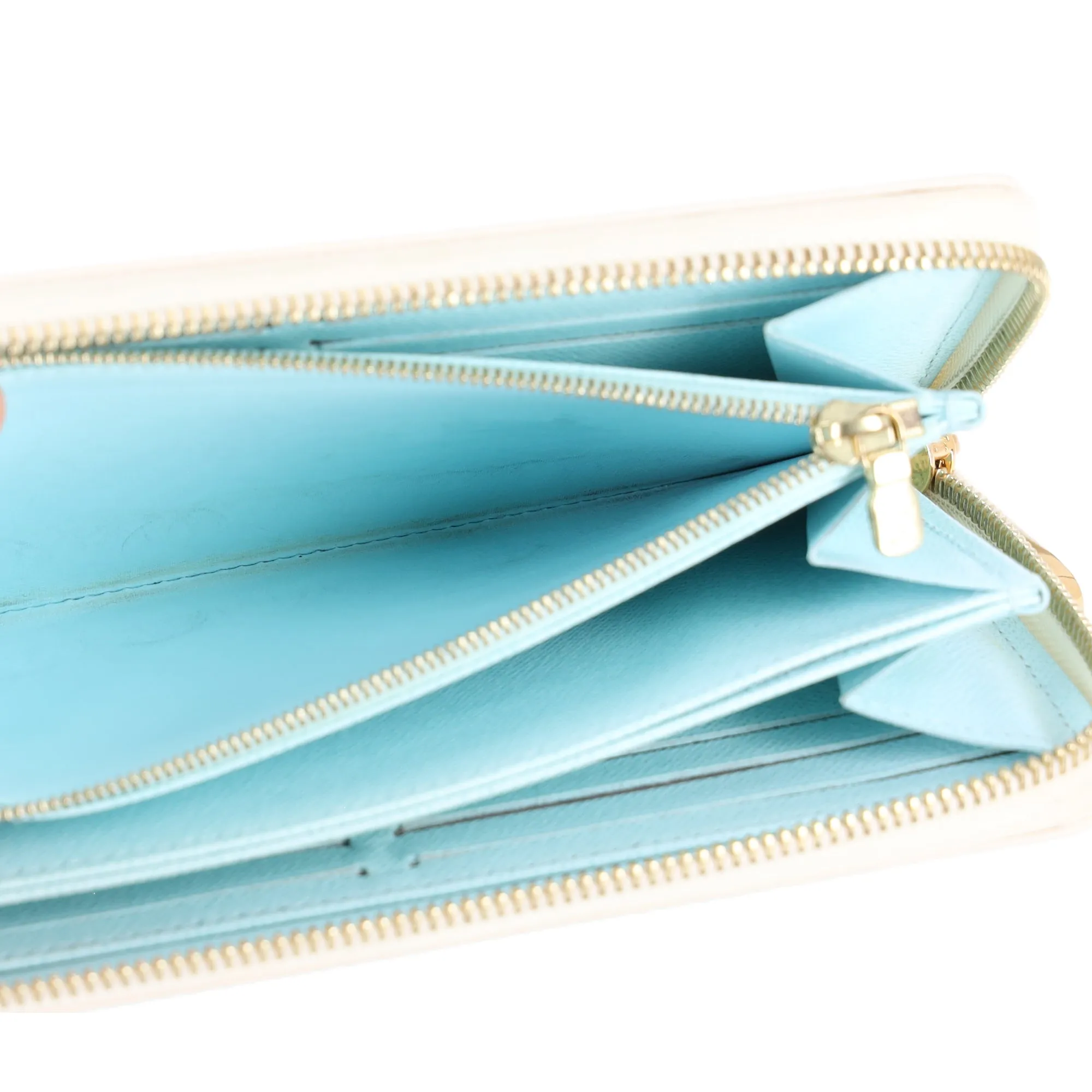 Louis Vuitton Zippy Wallet By the Pool Long Wallet M80360 Blue Monogram Canvas