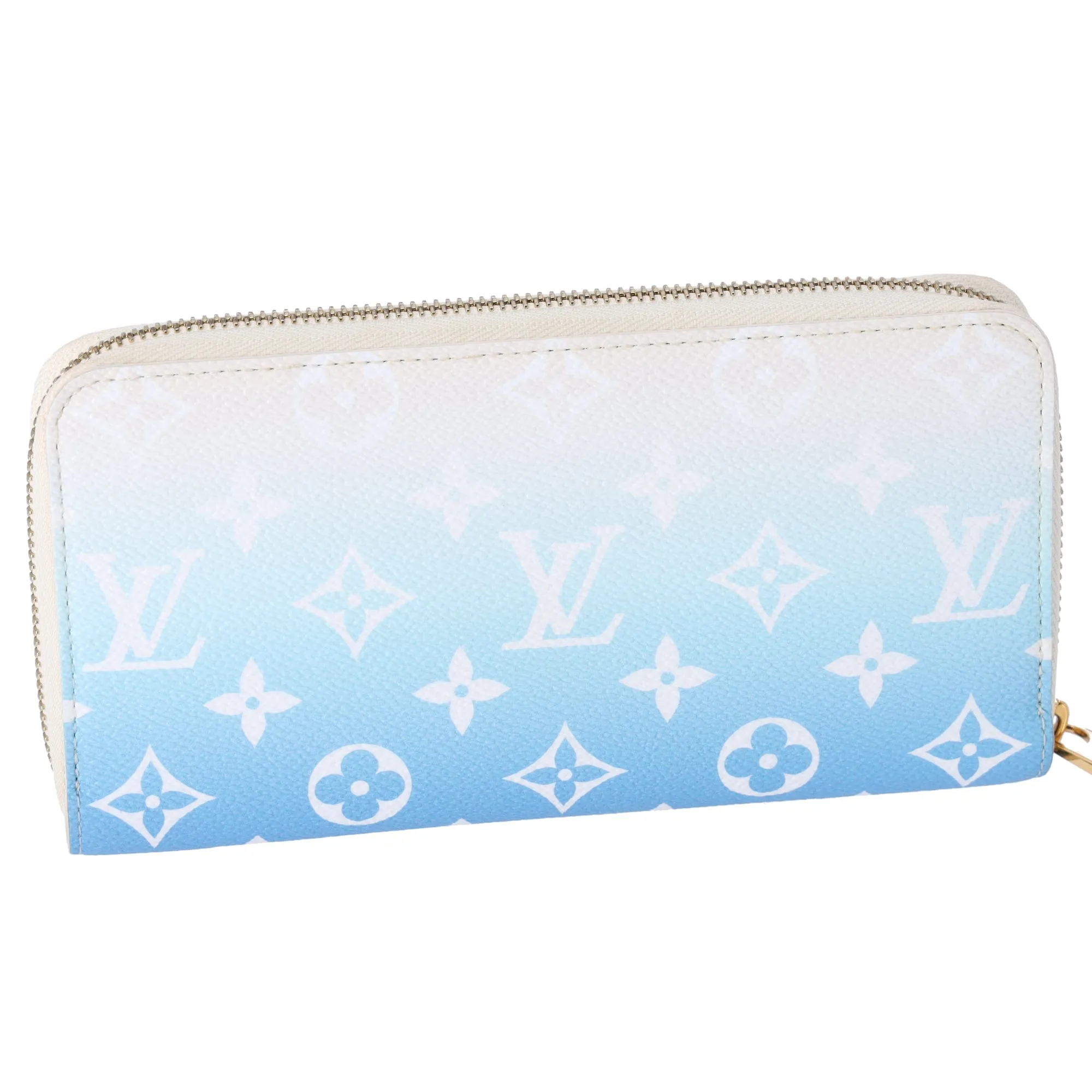 Louis Vuitton Zippy Wallet By the Pool Long Wallet M80360 Blue Monogram Canvas
