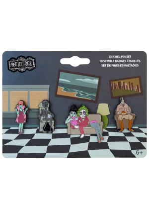 Loungefly Beetlejuice Waiting Room Set 4 Pins