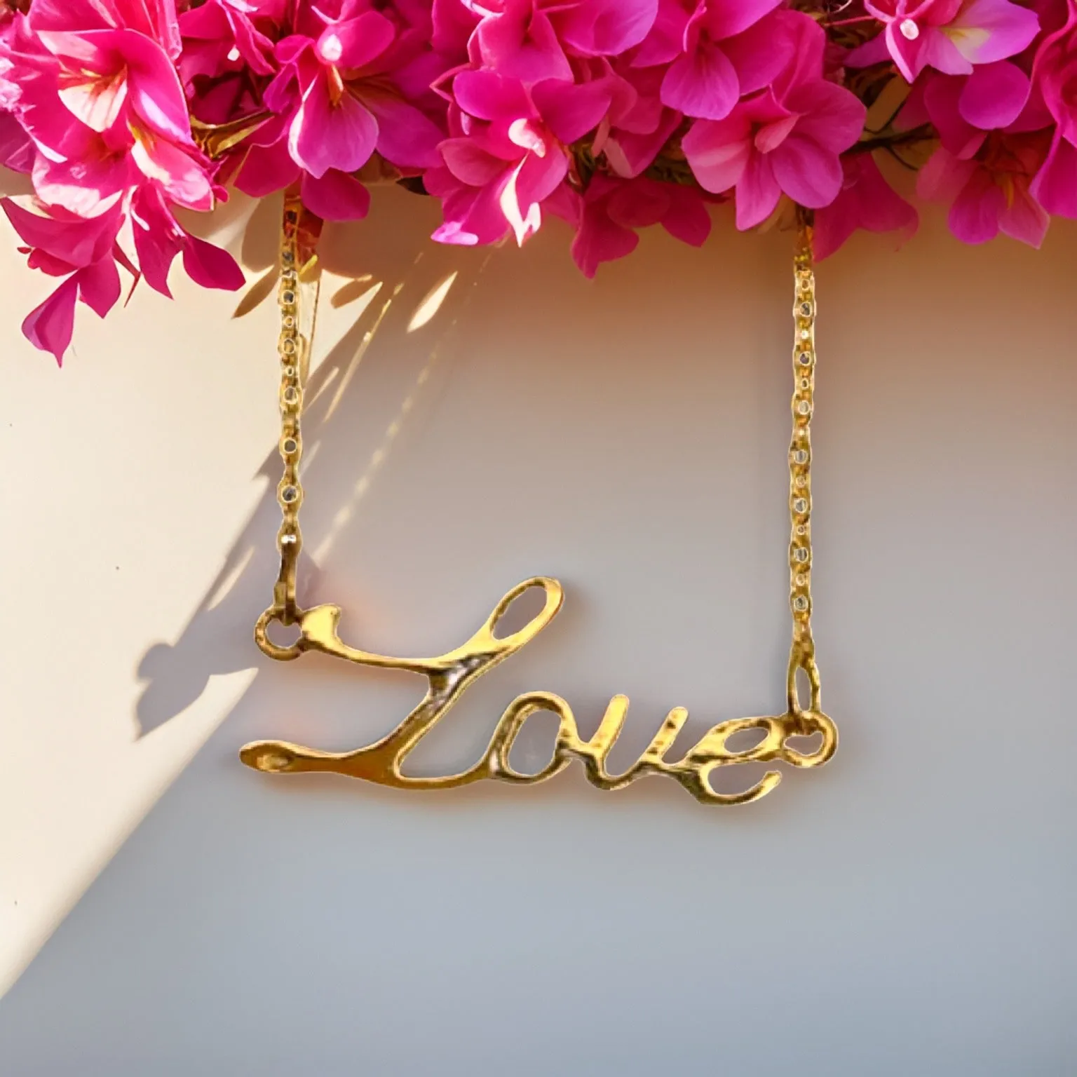 Love Script Necklace