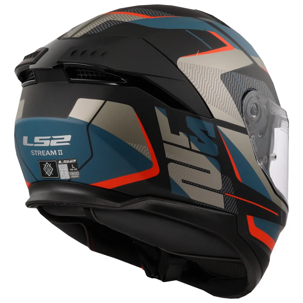 LS2 FF8O8 Stream II Road Black/Blue Helmet