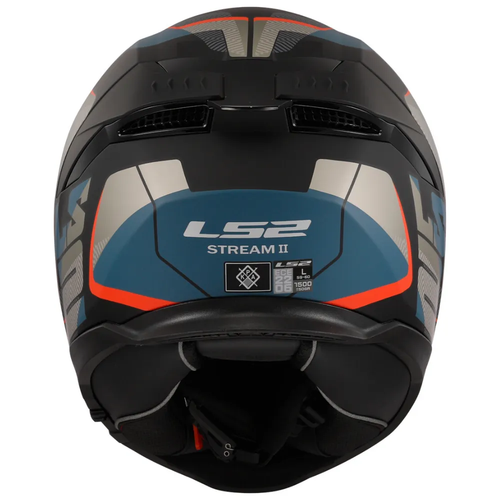 LS2 FF8O8 Stream II Road Black/Blue Helmet