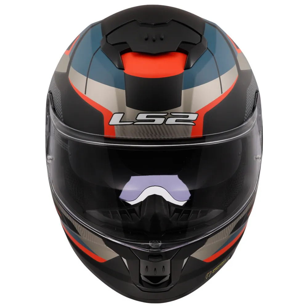 LS2 FF8O8 Stream II Road Black/Blue Helmet