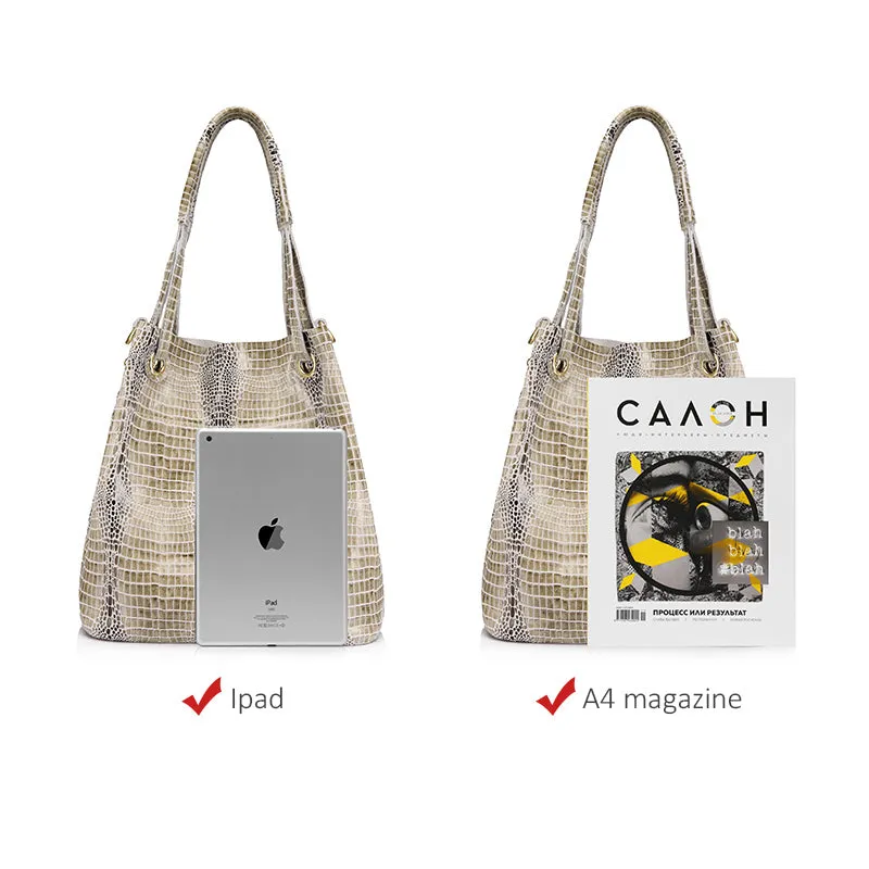 <bold>Bucket / Tote Bag <br>Genuine-Leather
