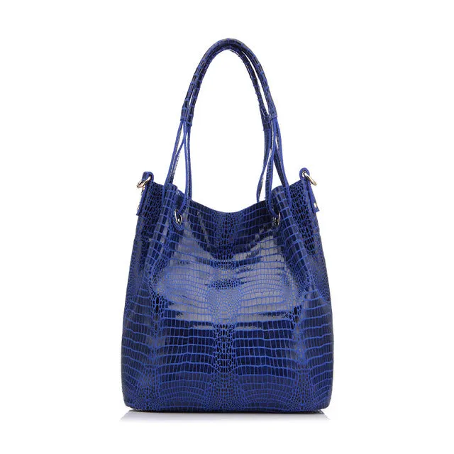 <bold>Bucket / Tote Bag <br>Genuine-Leather