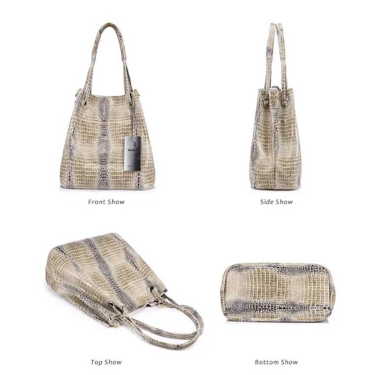 <bold>Bucket / Tote Bag <br>Genuine-Leather