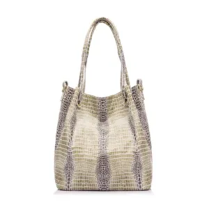 <bold>Bucket / Tote Bag <br>Genuine-Leather