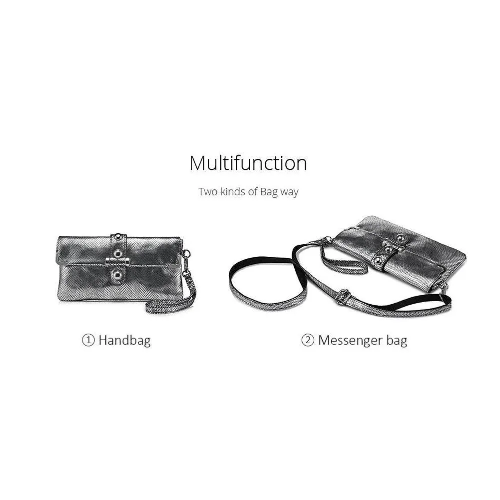 <bold>Clutch / Crossbody Bag <br>Genuine-Leather
