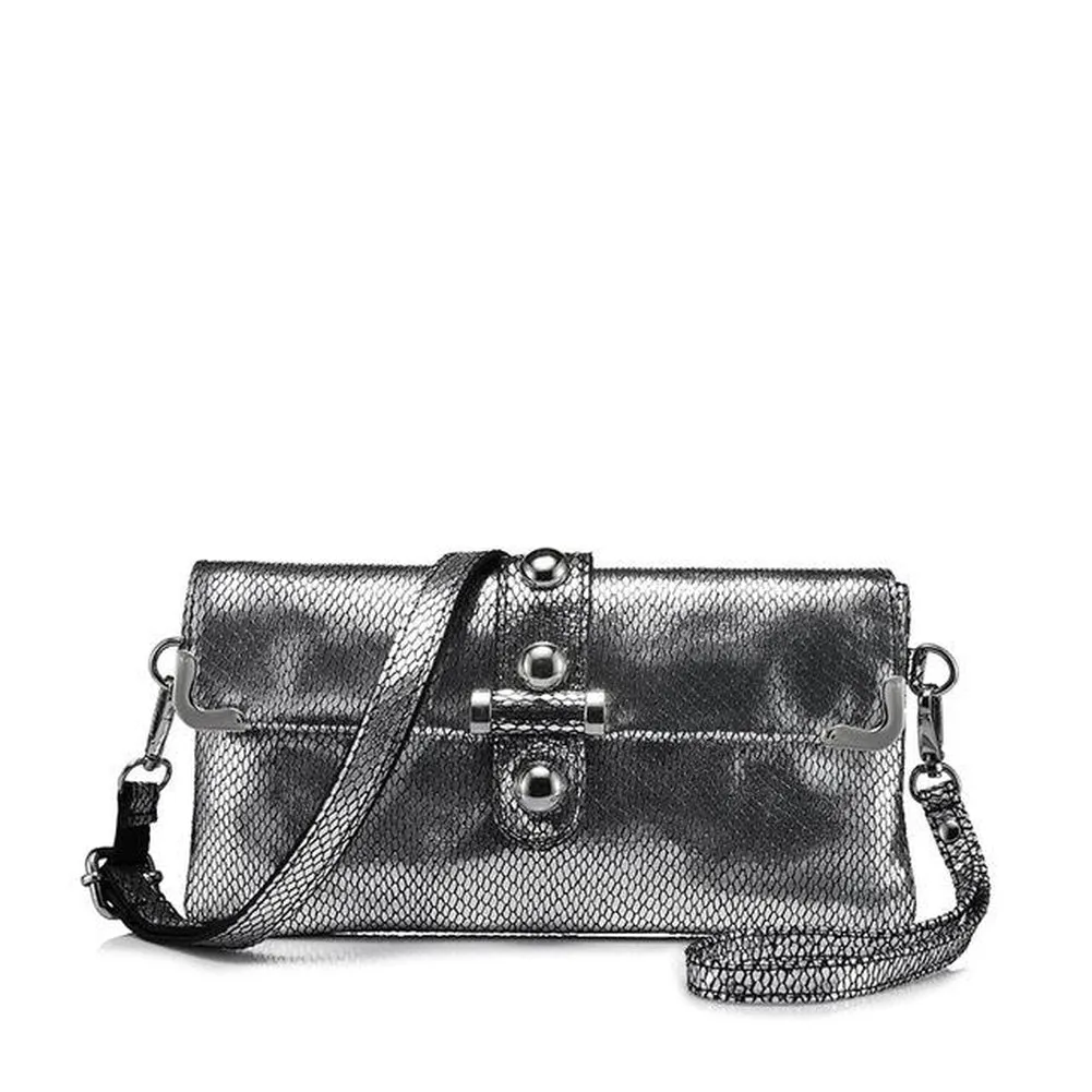 <bold>Clutch / Crossbody Bag <br>Genuine-Leather