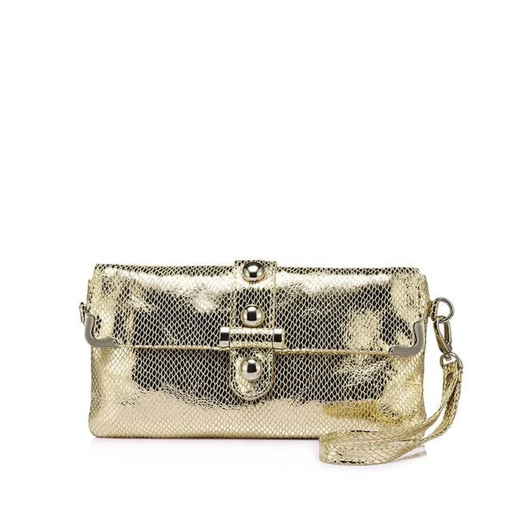 <bold>Clutch / Crossbody Bag <br>Genuine-Leather