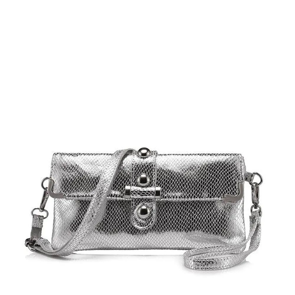 <bold>Clutch / Crossbody Bag <br>Genuine-Leather