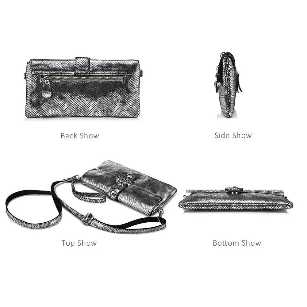 <bold>Clutch / Crossbody Bag <br>Genuine-Leather