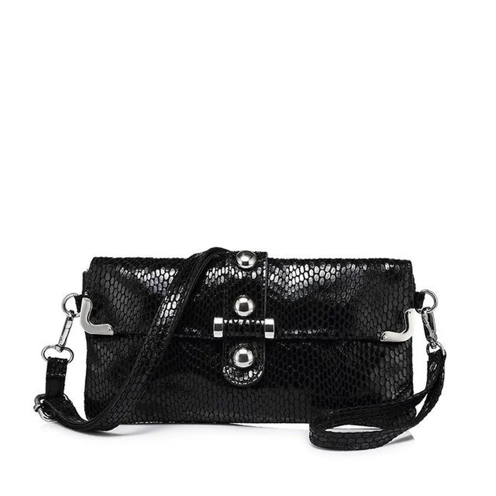 <bold>Clutch / Crossbody Bag <br>Genuine-Leather