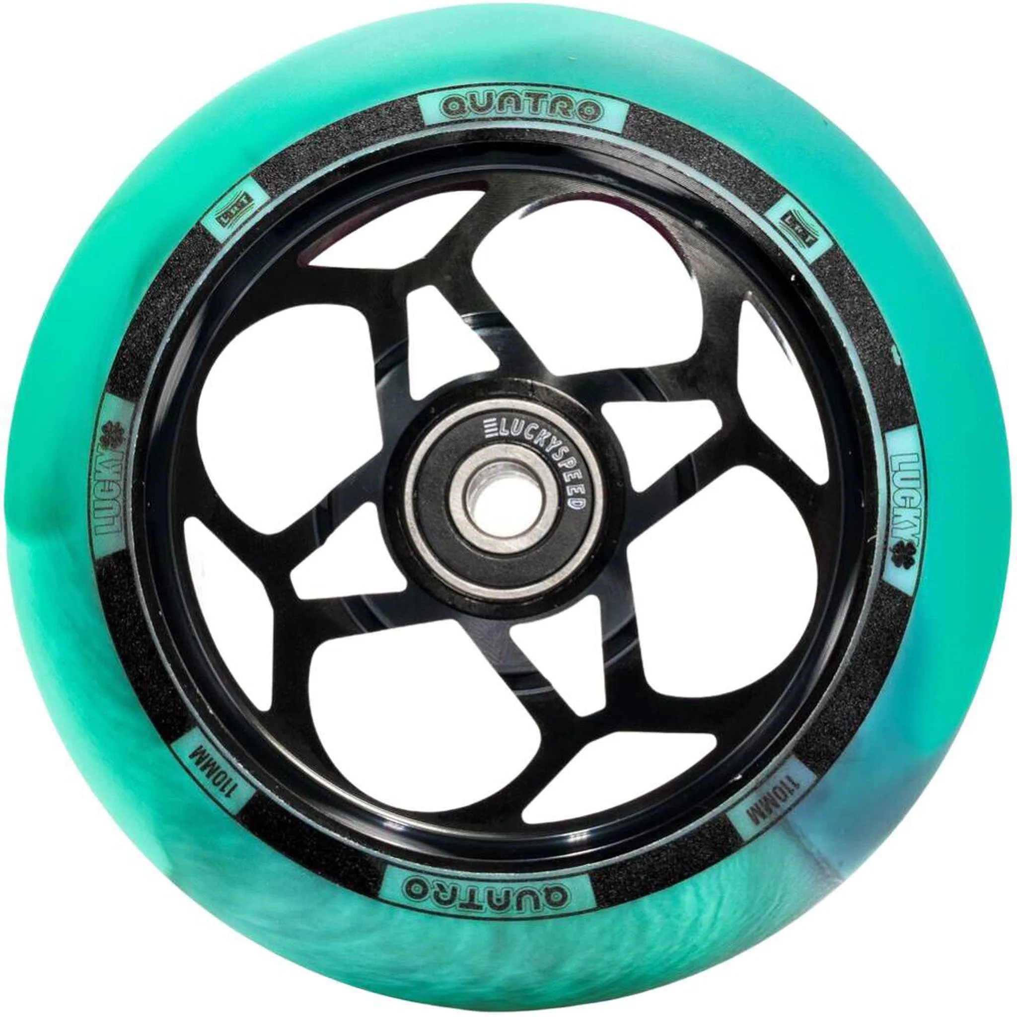 Lucky Quatro Hjul Til Løbehjul - Black/Teal