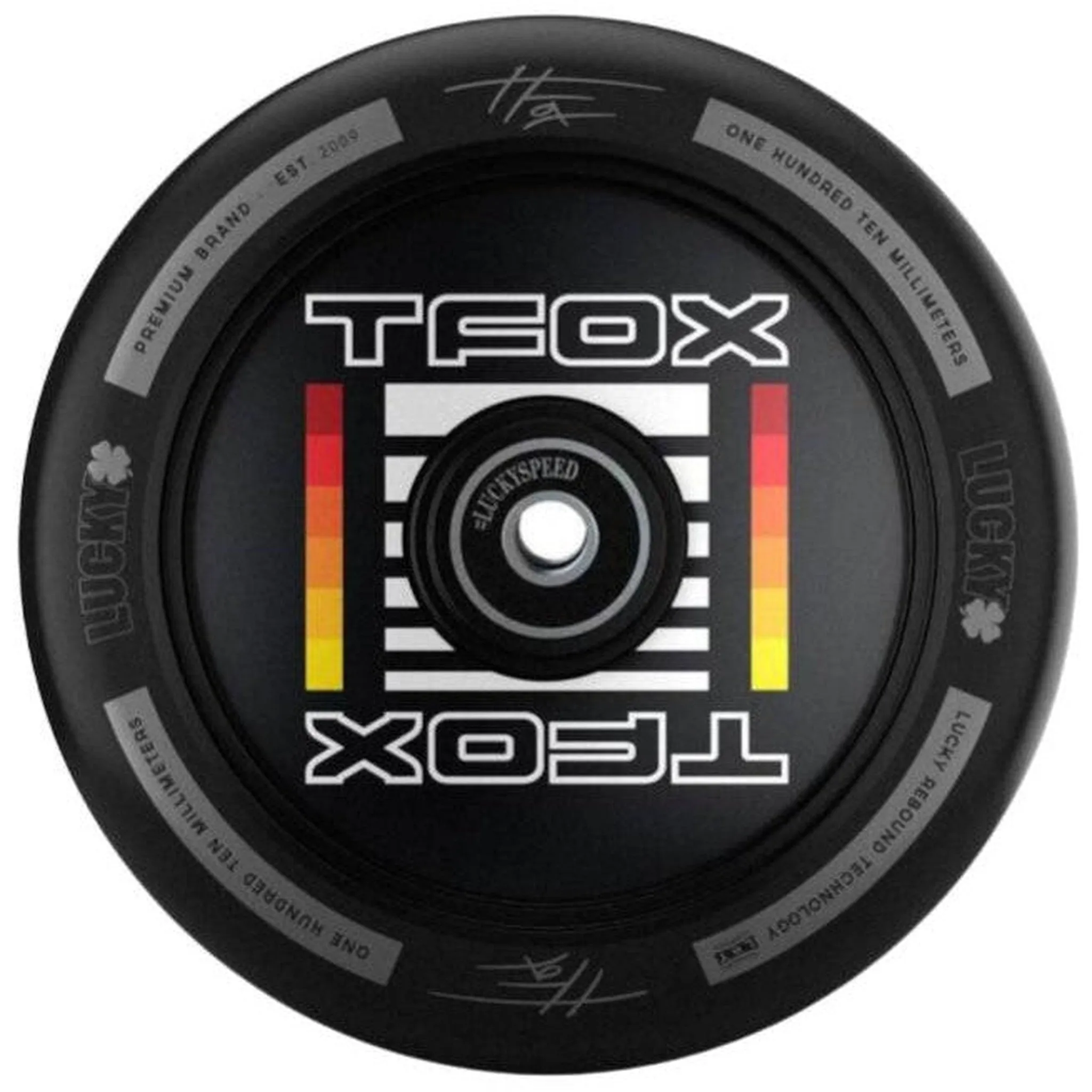 Lucky TFOX Analog Hjul Til Løbehjul - Black