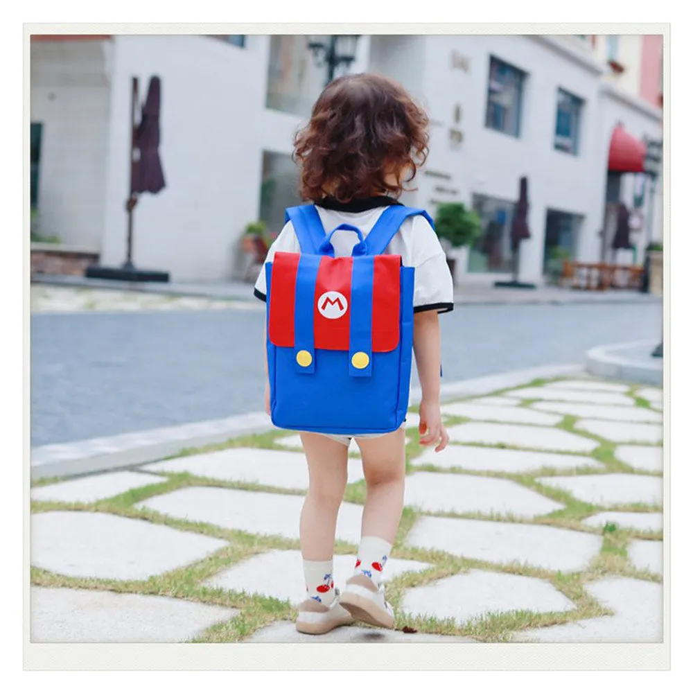 Luigi Cosplay Backpack Anime 3D Print School Bag School Bag Rucksack for Men Women