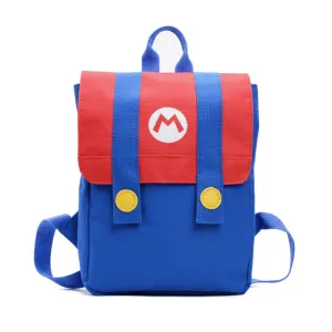 Luigi Cosplay Backpack Anime 3D Print School Bag School Bag Rucksack for Men Women