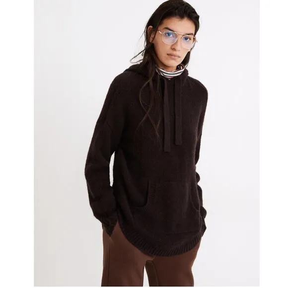 Madewell Wilmington Hoodie Sweater in Heather Parchment Size XS