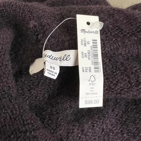 Madewell Wilmington Hoodie Sweater in Heather Parchment Size XS