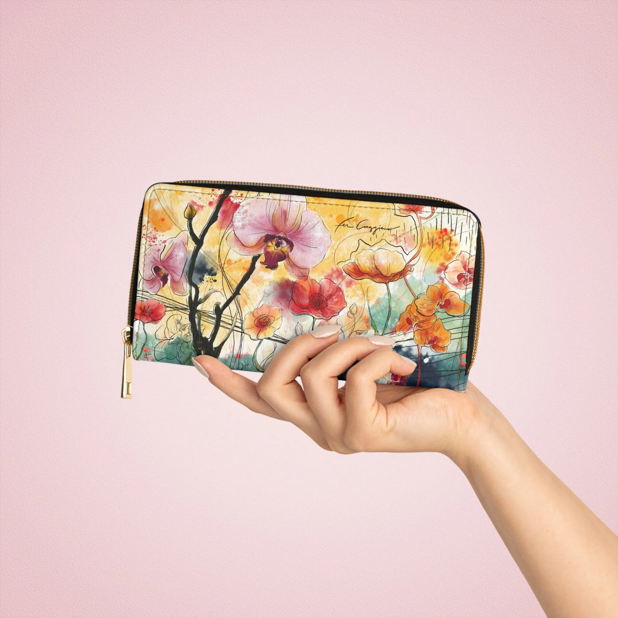 Magic Garden Zipper Wallet