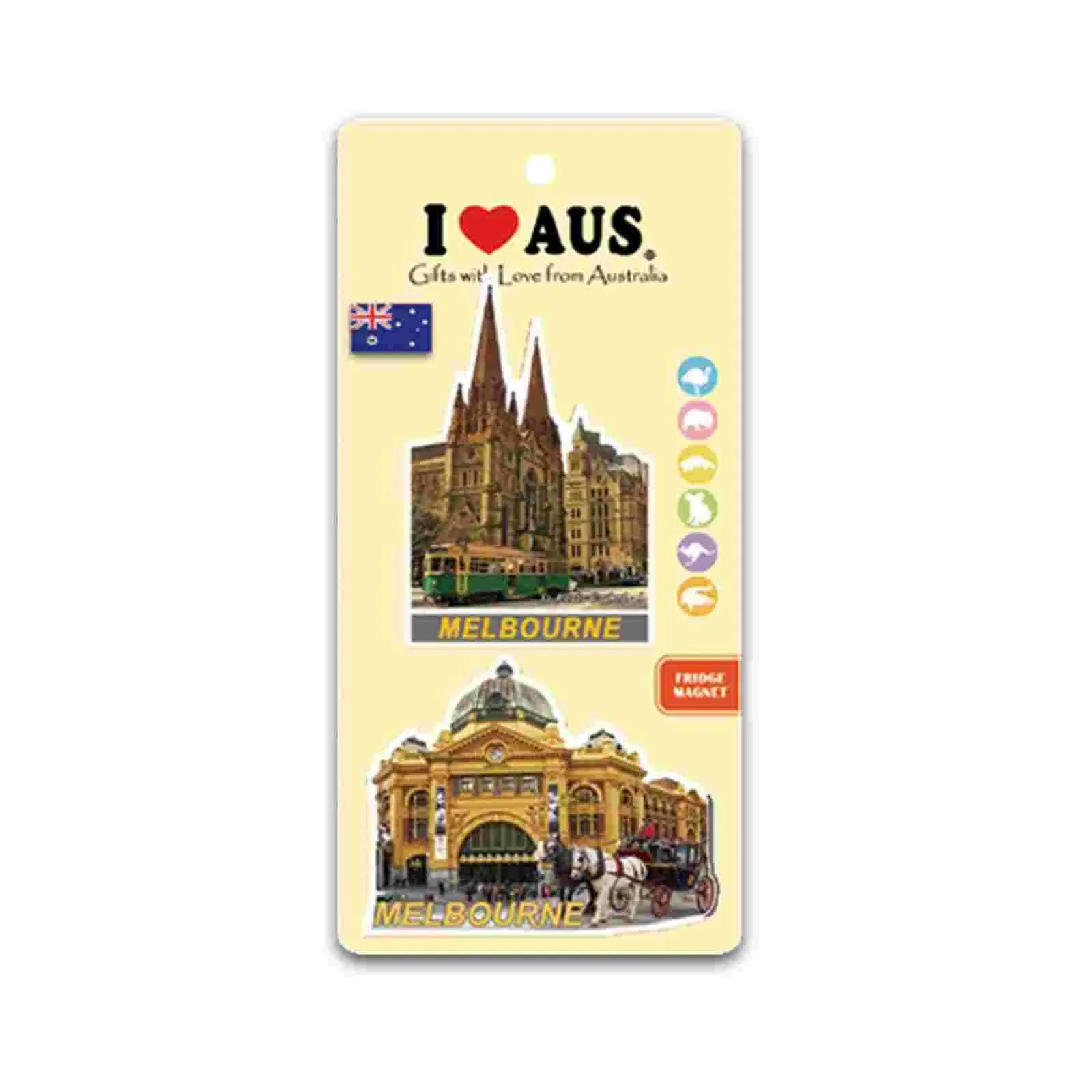 Magnet Foil 2 Pcs Melbourne Icons